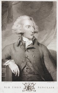 Sir John Sinclair, schottischer Agrarökonom und Statistiker, ca. 1790er von Unbekannt