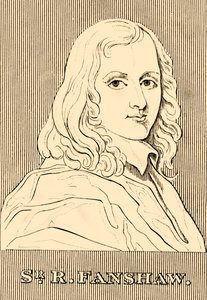 Sir R. Fanshaw, 1608-1666, 1830 von Unbekannt
