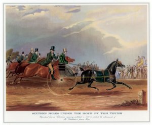 Sechzehn Meilen unter der Stunde von Tom Thumb, 1831 von Unbekannt