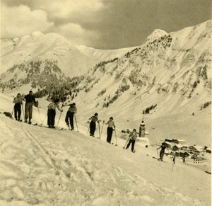 Skistunde, Arlberg, Österreich