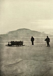 Schlittenfahren auf der Barriere vor der Rückkehr der Sonne, ca. 1908, 1909 von Unbekannt