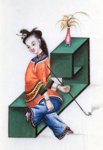 Opium rauchen, Mitte des 19. Jahrhunderts von Unbekannt