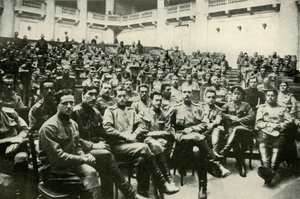 Soldatenvertreter der russischen Armeen in der Douma, 1919