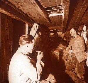 Soldaten in Schützengräben, Genicourt, Nordfrankreich, um 1914-1918