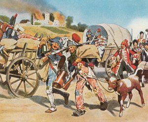 Soldaten der Französischen Revolution in der Pfalz, 1793, 1936 von Unbekannt