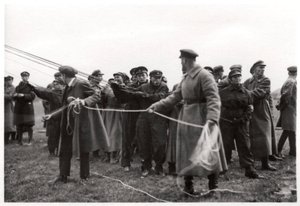 Sowjetische Luftschiff-Landebesatzung, Moskau, UdSSR, 1930-1933