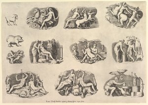 Speculum Romanae Magnificentiae: Themen nach der Antike..., ausgeführt ca. 1550-77, gedruckt nach 1577 von Unbekannt