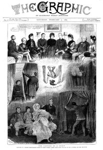 Geist bei einer Séance in London entlarvt, 1880 von Unbekannt