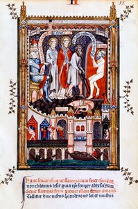 St. Denis wird in den Ofen geworfen, 1317 von Unbekannt