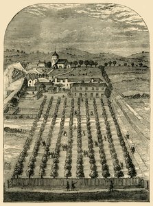 St Pancras Wells und Kirche im Jahr 1700, ca. 1876