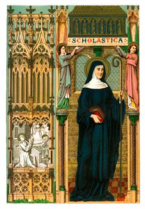 Heilige Scholastika von Unbekannt