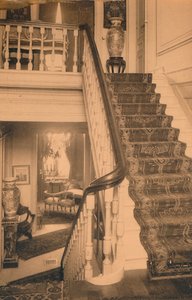 Treppe in der kubanischen Botschaft in Brüssel, Belgien, 1927