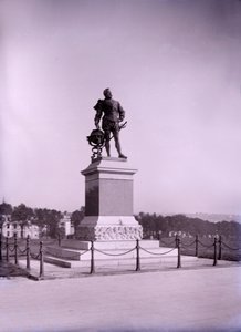 Statue von Francis Drake in Plymouth, Devon, späte 19. bis frühe 20. Jahrhundert von Unbekannt