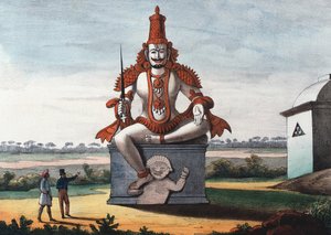 Statue eines hinduistischen bösen Geistes, 1828