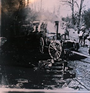 Dampflokomotive, ca. 1914-1918