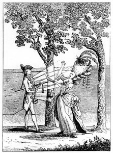 Stahlknöpfe, Coup de Bouton, 1777 von Unbekannt