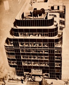 Stahl, Beton und Glas, machen moderne Gebäude, 1935