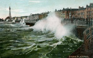 Sturm, Blackpool, Lancashire, um 1905