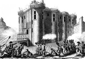 Sturm auf die Bastille durch Pariser unter Führung der Grenadierwache, 14. Juli 1789 von Unbekannt