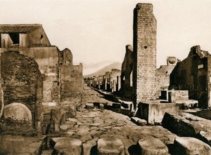 Strada Stabiana, Pompeji, Italien, um 1900er