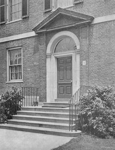 Straßentür zum Haus von Mrs. WK Vanderbilt, New York City, 1924