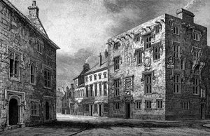 Straße in Galway, zeigt das Haus von Thomas Lynch, 1893