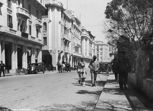 Straßenszene, Casablanca, Marokko, ca. 1920er-1930er von Unbekannt