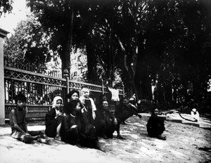 Straßenszene, Saigon, 1900