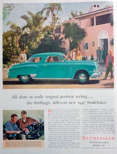 Studebaker Auto Werbung, 1947