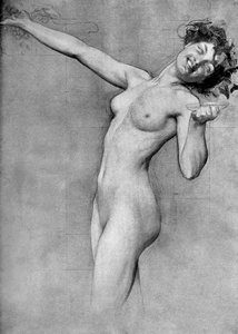 Studie für The Vintage Morn, von Herbert James Draper