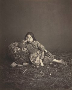 Studie eines jungen Bauernmädchens, um 1860