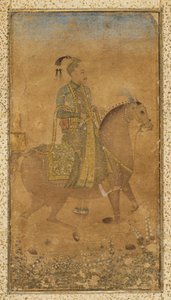 Sultan Abdullah Qutb Shah 1614-74 zu Pferd, ca. 1635