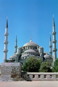 Sultan-Ahmed-Moschee, Blaue Moschee, Nordansicht, Istanbul, Türkei