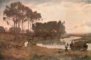 Sommerabend, 1895, um 1902