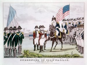 Kapitulation von Cornwallis, Yorktown, Virginia, 1781 von Unbekannt