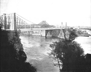 Hänge- und Auslegerbrücken, St. John, New Brunswick, Kanada, um 1900