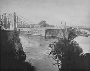 Hänge- und Auslegerbrücken, St. John, New Brunswick, um 1897