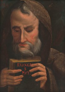 Heiliger mit Evangelium