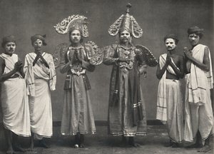 Szene aus Shakuntalavilasa, dem Spiel von Shakuntala, 1926