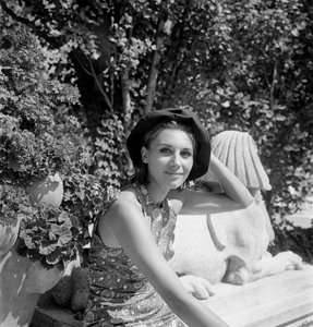 Die Schauspielerin Paola Pitagora beim XXV. Internationalen Filmfestival in Venedig Lido - 1964