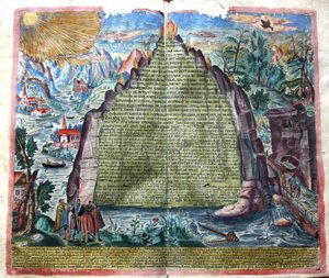 Tabula Smaragdina Smaragdtafel des Hermes Trismegistus, 1609