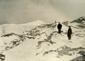 Inbesitznahme von Cape Bernacchi, Victoria Land, ca. 1908, 1909 von Unbekannt
