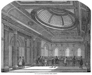 Zählraum, National Bank of Scotland, Glasgow, ca. 1860
