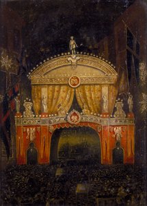 Temple Bar beleuchtet für die Hochzeit des Prinzen von Wales, 11. März 1863