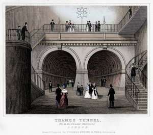 Thames Tunnel, London, 19. Jahrhundert von Unbekannt