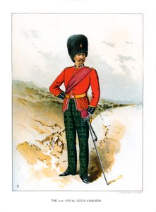 Die 21. Royal Scots Fusiliers, um 1890