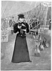 Der Aero-Club, Kostüm einer weiblichen Ballonfahrerin, 15. November 1898