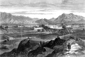 Der Afghanische Krieg: Dschalalabad vom Pipers Hill, Afghanistan, 1879