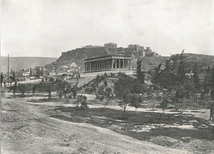 Die Agora und Akropolis, Athen, Griechenland, 1895