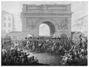 Die Alliierten betreten Paris, 31. März 1814, 1900 von Unbekannt